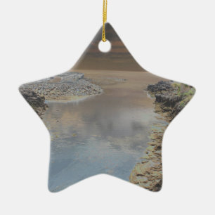 Light house in Cascais Portugal Ceramic Tree Decoration