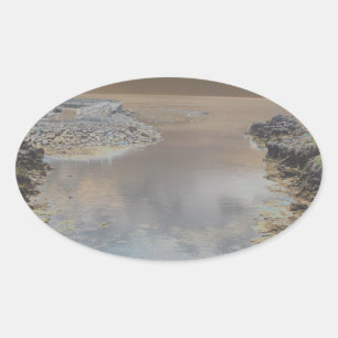 Light house in Cascais Portugal Oval Sticker