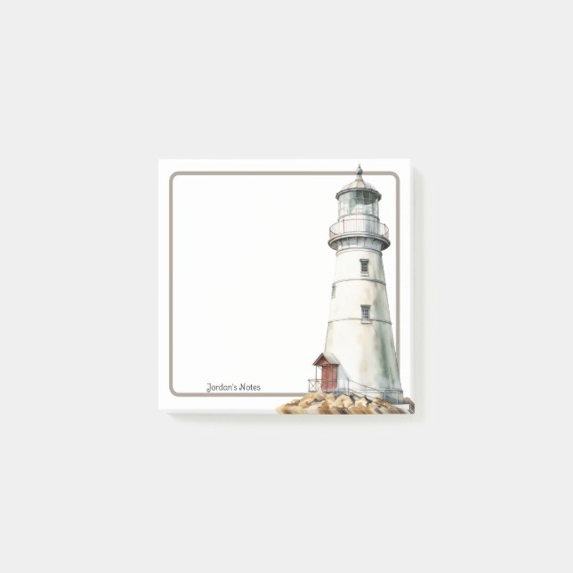 Light house lightbrown 1 notepad (Front)