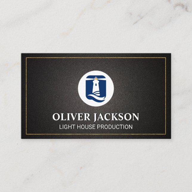 Light House Logo | Corporation Business Card (Front)