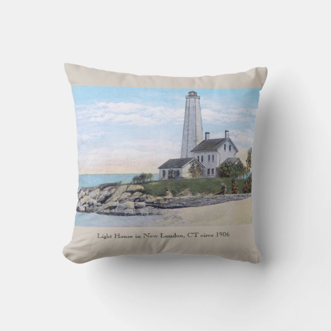 Light House New London CT  Cushion (Front)