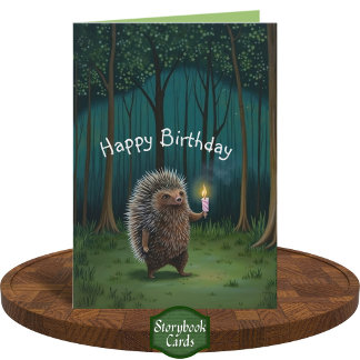 Light in the Dark Hedgehog Friend Happy Birthday Card