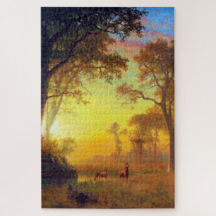 Light in the Forest, Albert Bierstadt Jigsaw Puzzle
