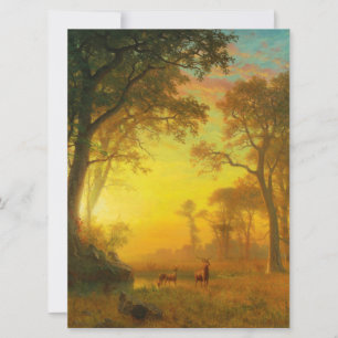 Light in the Forest (by Albert Bierstadt) Card