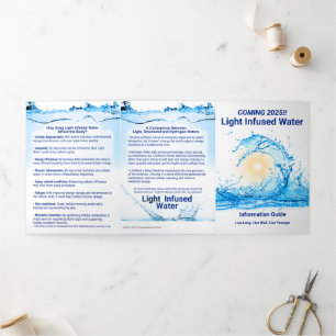 Light Infused Water - Trifold Letter Fold Card