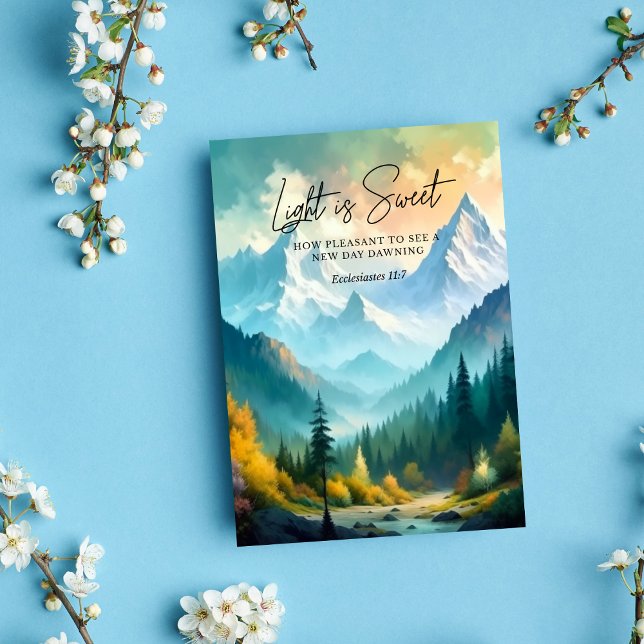 Light is Sweet Ecclesiastes 11:7 Card (Creator Uploaded)