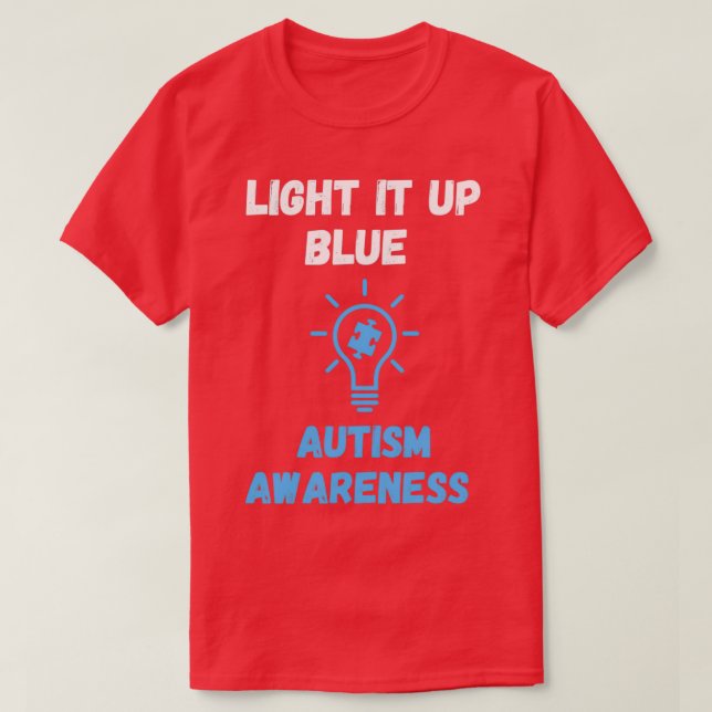 Light it Up Autism Awareness Classic TShirt (Design Front)