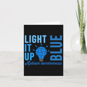 Light It Up Blue Autism Awareness S1  Card