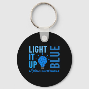 Light It Up Blue Autism Awareness S1  Key Ring