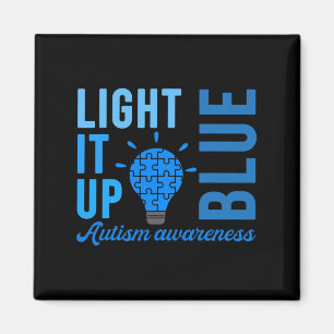 Light It Up Blue Autism Awareness S1 Magnet