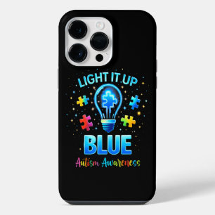 Light It Up Blue Autistic Autism Awareness iPhone 14 Pro Max Case