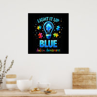 Light It Up Blue Autistic Autism Awareness