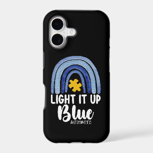 Light It Up Blue Rainbow Autism Awareness Family
