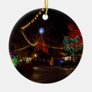 Light It Up For Christmas Ceramic Tree Decoration