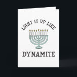 Light it up like Dynamite Hanukkah Card<br><div class="desc">Send holiday greetings with this fun Hanukkah card.</div>