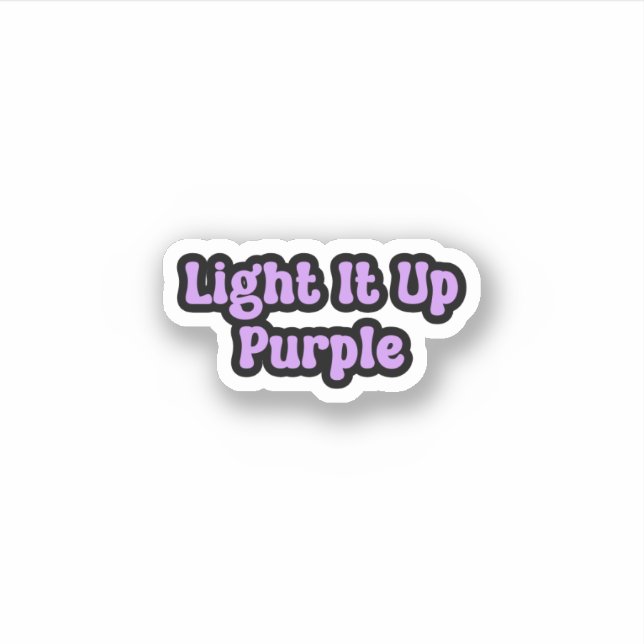 Light it Up Purple Epilepsy Awareness (Front)