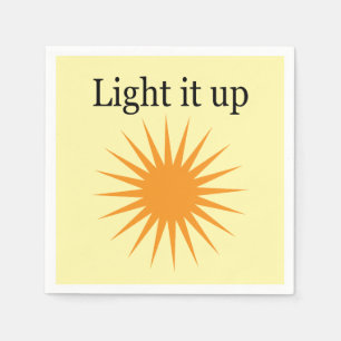 Light it up, yellow napkin