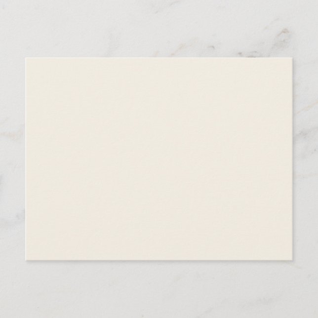 Light Ivory Beige Solid Trend Colour Background Postcard (Front)
