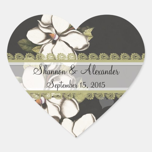 Light Ivory Vintage Magnolia Stickers (Front)