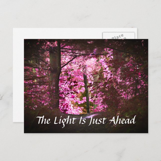 Light Just Ahead Inspirational Postcard (Front/Back)
