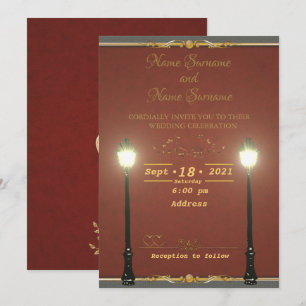 Light lamppost invitation
