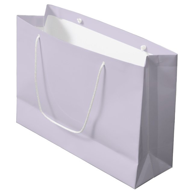 Light Lilac Large Gift Bag (Front Angled)