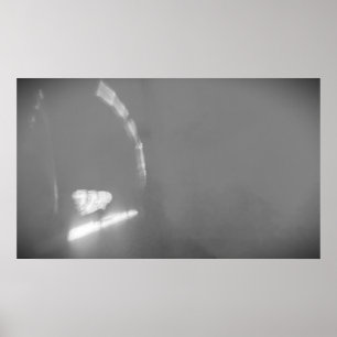 Light & Lines - noir,  Poster