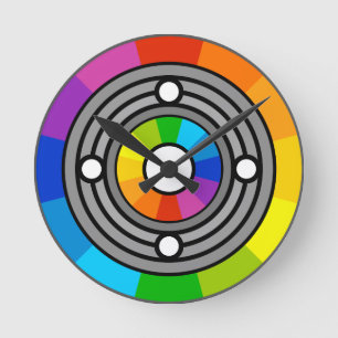 Light Machine Round Clock