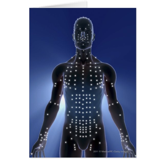 Light map of acupuncture points (Front)