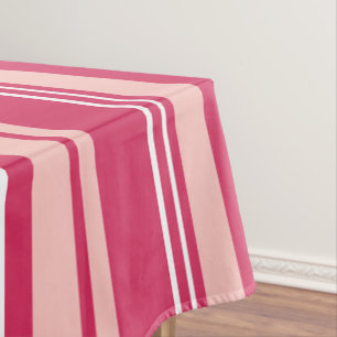 Light Maroon Stripes Tablecloth