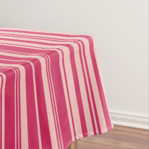 Light Maroon Stripes Tablecloth