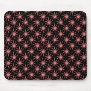 Light Mauve Swirling Suns Mousepad