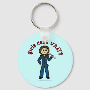 Light Mechanic Girl Key Ring