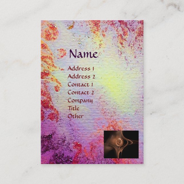 LIGHT  MEMORIES MONOGRAM BUSINESS CARD (Front)