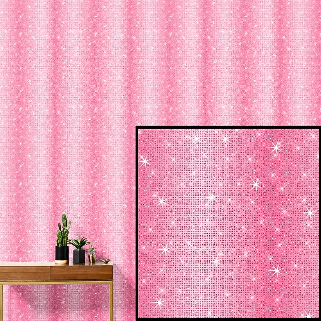 Light Mid Pink Sparkle Stripes Wallpaper (Creator Uploaded)