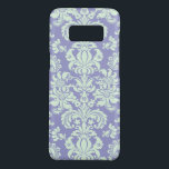 Light Mint Green And Lavender Floral Damasks Case-Mate Samsung Galaxy S8 Case<br><div class="desc">Elegant light mint green and lavender-blue vintage floral damasks. Changeable lavender background colour.</div>