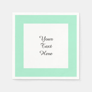 Light Mint Green High End Coloured Matching Napkin