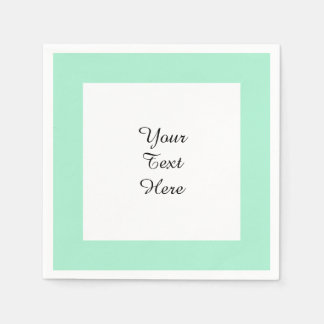 Light Mint Green High End Coloured Matching Napkin