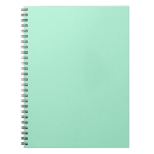 Light Mint Green High End Coloured Matching Spiral Notebook