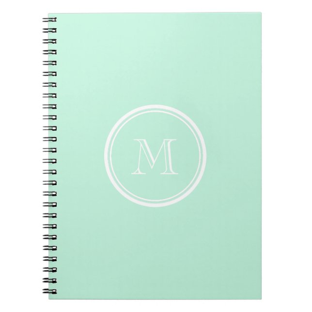 Light Mint Green High End Coloured Spiral Notebook (Front)