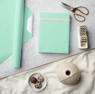Light Mint Green Matte Wrapping Paper