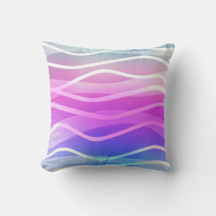Light Multicolor, Rainbow layout with flat lines. Cushion
