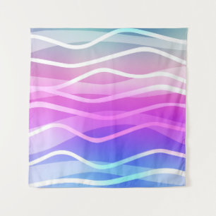 Light Multicolor, Rainbow layout with flat lines. Tapestry