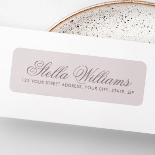 Light muted lavender calligraphy script