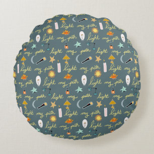 Light My Path Round Cushion
