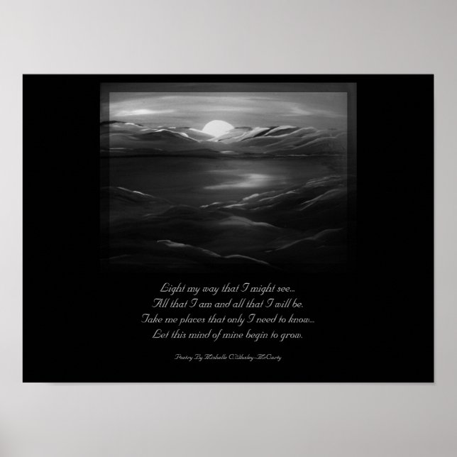 Light My way Poem Poster (Front)