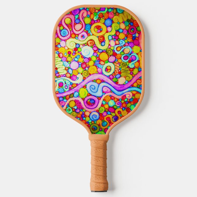 Light Neon Coils Pickleball Paddle (Front)