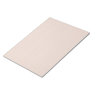 Light Neutral Grid Notepad
