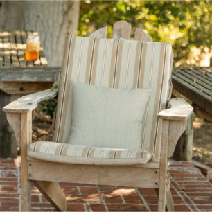 Light Ochre Beach Sand Grey Weave Pattern Cushion