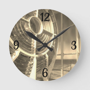 Light of a Lighthouse Round Clock